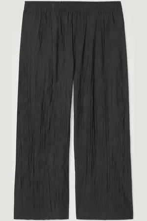 COS Crinkled Wide-Leg Trousers
