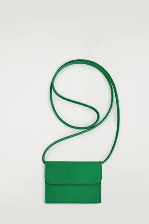 COS Leather Crossbody Cardholder