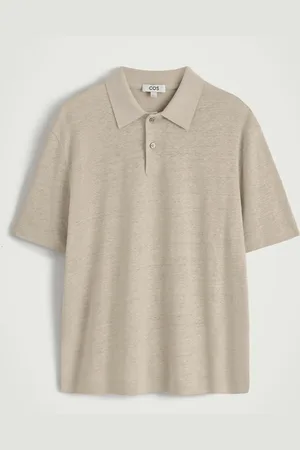 COS Knitted Linen Polo Shirt in
