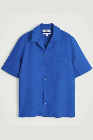 COS Camp-Collar Linen Shirt in