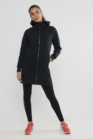 Craft District Long hoodie w zip W
