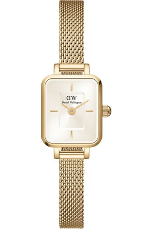 Daniel Wellington DW Watch Quadro Mini Evergold Champagne 15.4x18.2mm