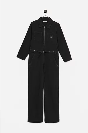 Calvin Klein Tytöt Haalarit - Kokohaalari Denim LS Jumpsuit Soft WSD