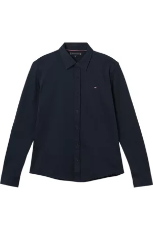 Tommy Hilfiger Pojat Kauluspaidat - Paita Solid Jersey Shirt - Sininen