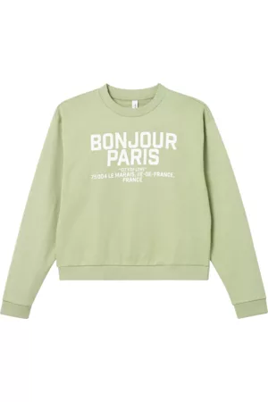 VERO MODA Collegepaita vmBrenda LS Sweat Jrs Girl - Vihreä