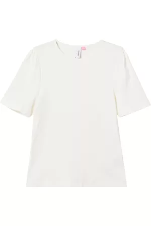VERO MODA Tytöt Topit - Toppi vmLavender SS Top Girl - Valkoinen