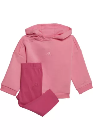 adidas Setti Hooded Fleece Track Suit, huppari ja leggingsit - Roosa