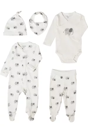 ELLOS Vauvat Pyjamat - Aloituspakkaus Baby Miller, 5 osaa - Valkoinen