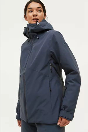 AHKKA Naiset Laskettelutakit - Laskettelutakki Clean Ski Jkt W - Sininen - 46