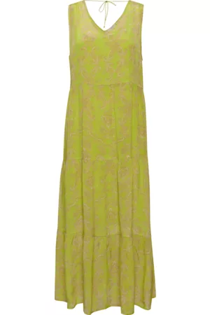 Cream Naiset Maksimekot - Maximekko crParam Long Dress Kim fit - Vihreä