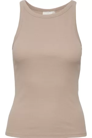 Gestuz Naiset Hihattomat - Toppi DrewGZ SL Top - Beige