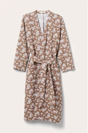 ELLOS Naiset Pyjamat - Kimono Candela Flower - Ruskea - L