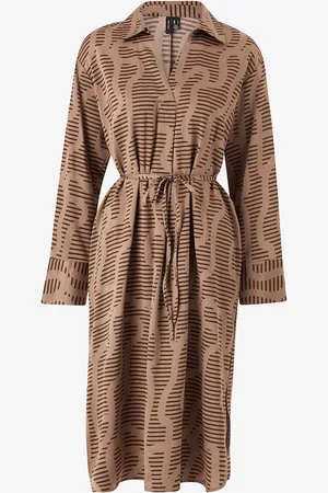 VERO MODA Mekko vmDaisy L/S V-neck Calf Dress Wvn