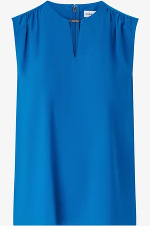Calvin Klein Pusero Metal Bar Sleeveless Blouse