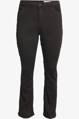 Noisy May Farkut nmSallie HW Flare Jeans Black Curve