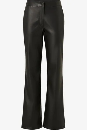 Pieces® Housut Pcnicha HW Wide PU Pant Noos