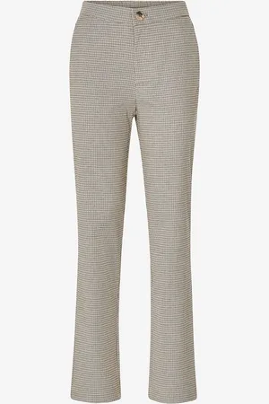 ONLY Housut onlJoss MW Flared Slit Check Pant