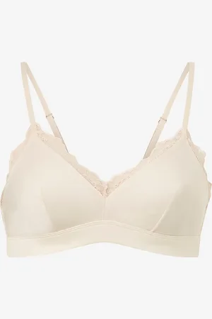 Understatement Pehmeät rintaliivit Satin Lace Triangle Bralette