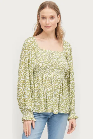 Soaked in Luxury Pusero slZaya Smock Blouse LS