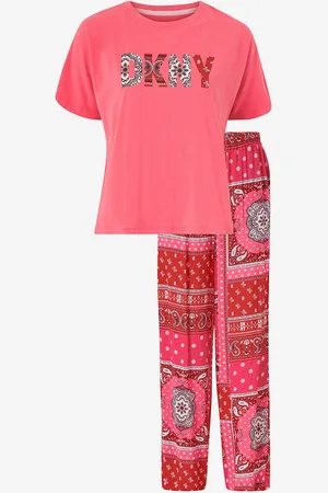 DKNY Pyjama Right On Hue S/S Top & Pant PJ