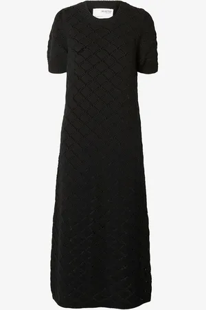 SELECTED Neulemekko slfVinna SS Long Knit Dress