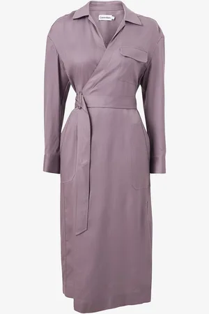 Calvin Klein Kietaisumekko Tencel Wrap Midi Dress