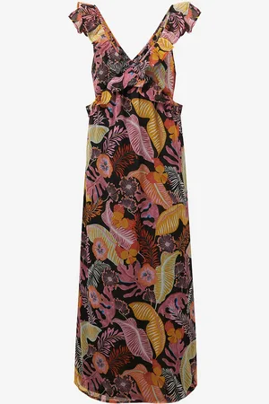 JDY Mekko Pixi S/L Open Back Midi Dress Wvn