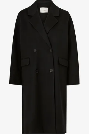 By Malina Takki Lauretta Fringe Detail Wool Coat