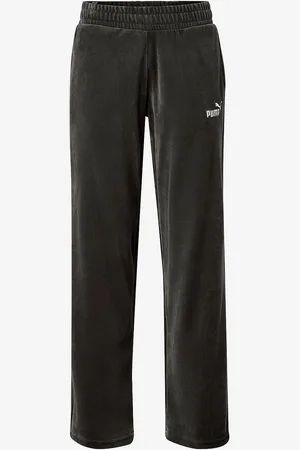 PUMA Samettihousut Ess Elevated Velour Straight Pants