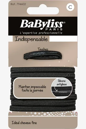 BaByliss Paris Mustat hiuslenkit, 9 kpl, luistamattomat