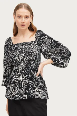 Soaked in Luxury Pusero slZaya Smock Blouse LS