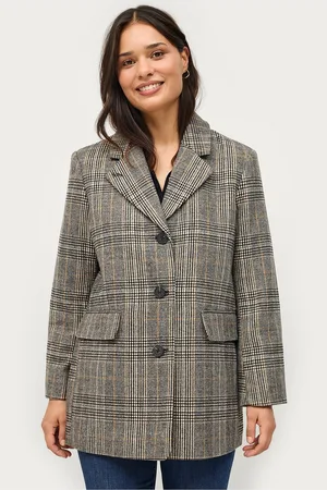 Soaked in Luxury Takki slChicka Checked Blazer