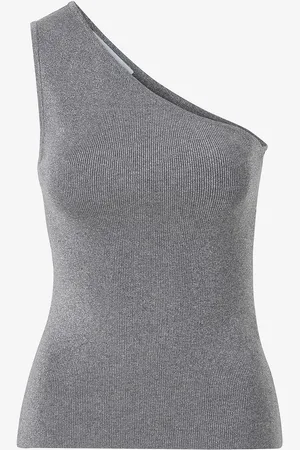 SELECTED Toppi slflUra Lurex One Shoulder Knit Top