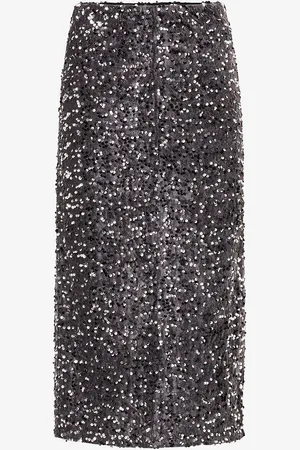 Pieces® Paljettihame pcKam HW Midi Skirt