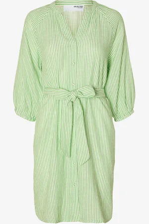 SELECTED Paitamekko slfAlberta 3/4 Stripe Short Dress