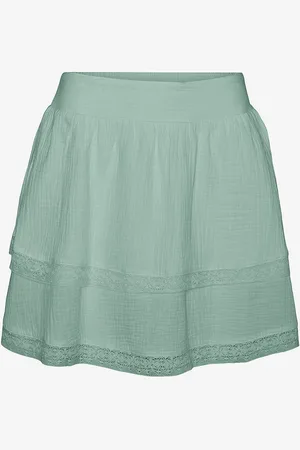 VERO MODA Röyhelöhame vmNatali HW Short Lace Skirt Wvn