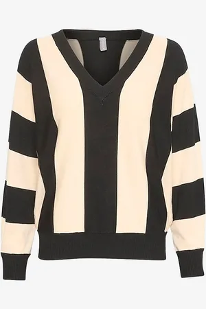 Culture Paita cuAnnemarie Stripe V-neck Pullover