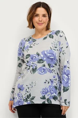 Zizzi Toppi vLucca L/S Aop Blouse