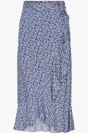 Y.A.S Kietaisuhame yasAlira HW Long Wrap Skirt S