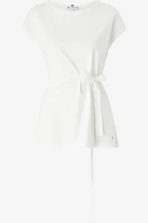 Tommy Hilfiger Toppi Rouged Wrap Top SS