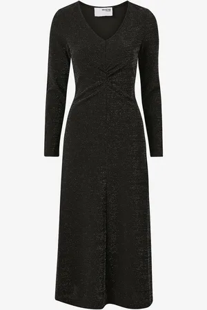 SELECTED Maximekko slfRue LS Midi Glitter Dress
