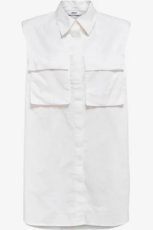 ONLY Pitkä paitapusero onlAshley SL Shoulderpad Shirt Wvn