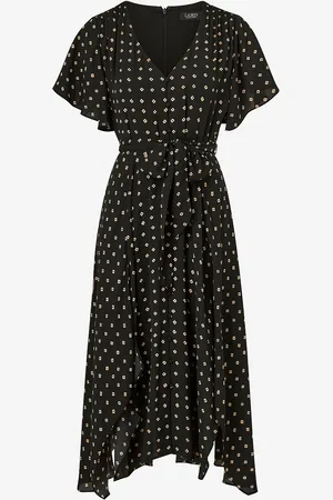 Ralph Lauren Mekko Drapey Poly Ggt 122 Dress