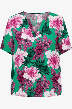 ONLY Pusero carClea Life S/S V-neck Top Aop