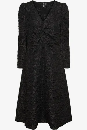 Pieces® Mekko pcGretchen LS V-neck Midi Dress