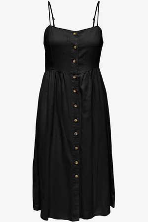 JDY Mekko Say Strap Linen Midi Dress Wvn