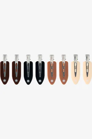 Brushworks Nude No Crease Hair Clips, 8/pakk.