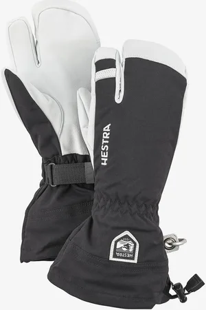 Hestra Laskettelurukkaset Army Leather Heli Ski, 3-sormiset