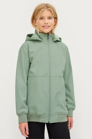AHKKA Takki Softshell Jacket Jr, sisäpuoli fleeceä