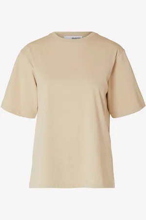 SELECTED T-paita slfLisa Hankie SS O-neck Tee